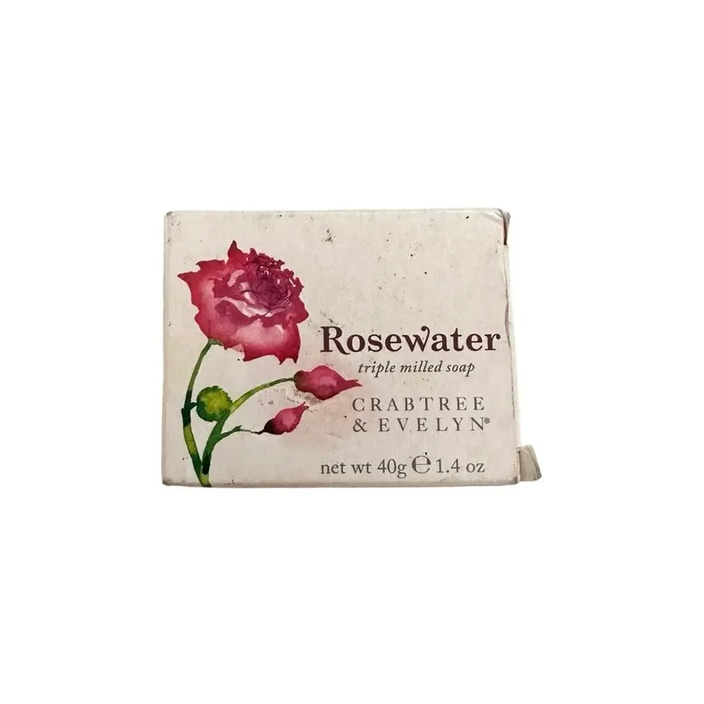 Crabtree & Evelyn Rosewater Triple Milled Bar Soap 1.4oz NEW